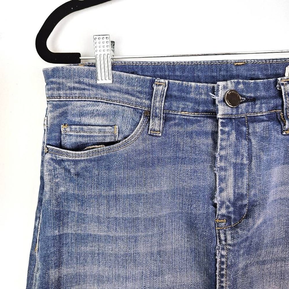 [BLANK NYC] Faithful 90's Y2K Inspired Way Back When Denim Raw Hem Skirt Size 28 - Picture 4 of 11
